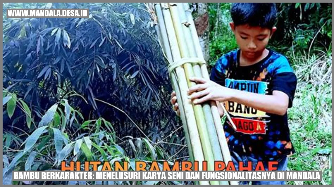 Karya Seni Bambu di Desa Mandala