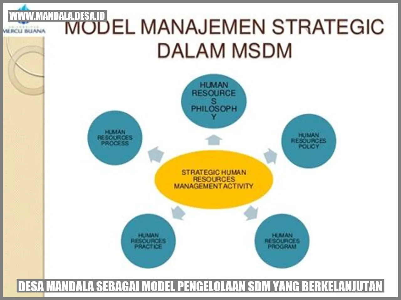 Gambar Desa Mandala sebagai Model Pengelolaan SDM yang Berkelanjutan