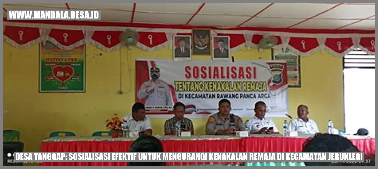 Desa Tanggap: Sosialisasi Efektif untuk Mengurangi Kenakalan Remaja di Kecamatan Jeruklegi