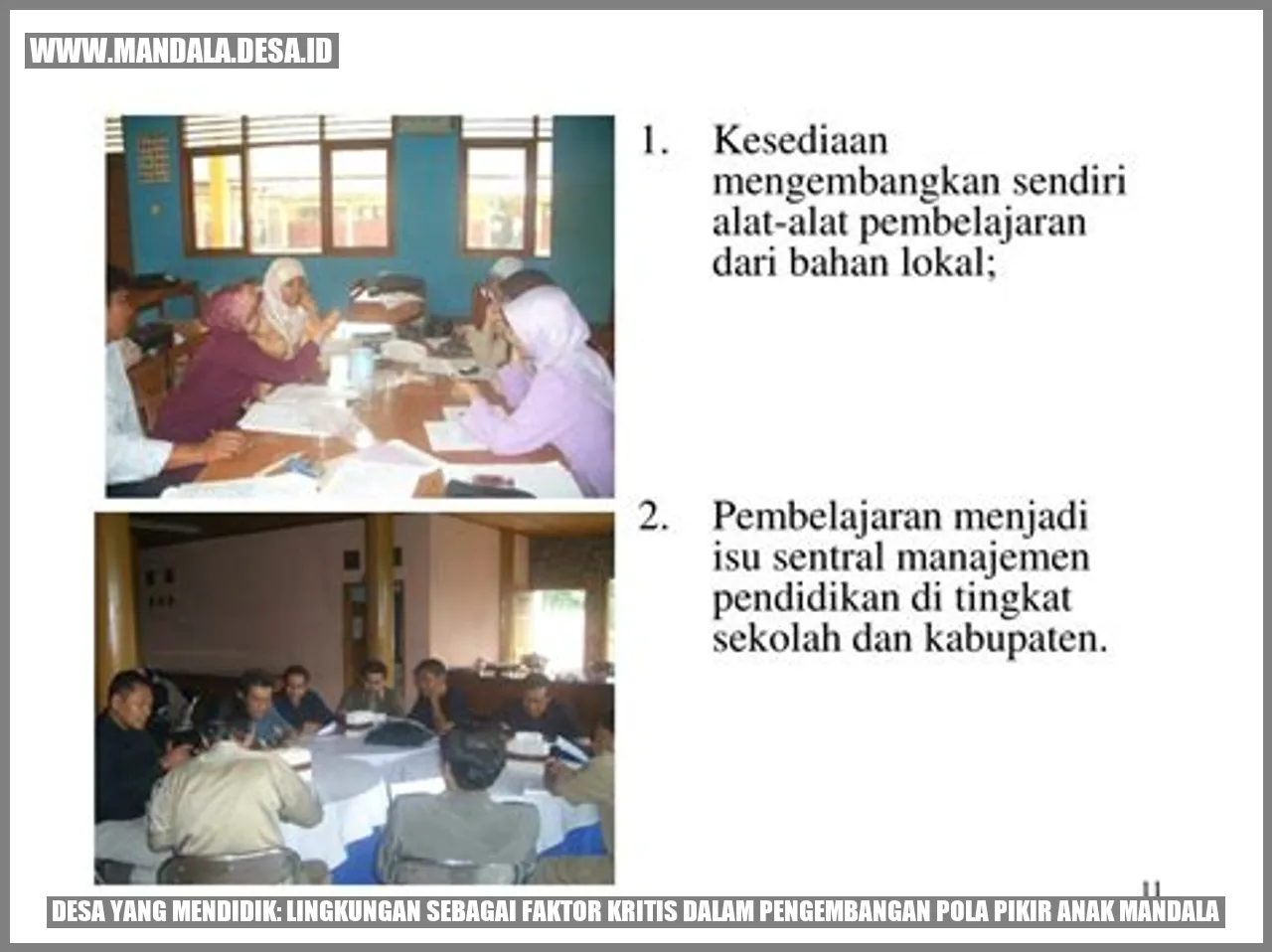 Desa yang Mendidik: Lingkungan Sebagai Faktor Kritis dalam Pengembangan Pola Pikir Anak Mandala