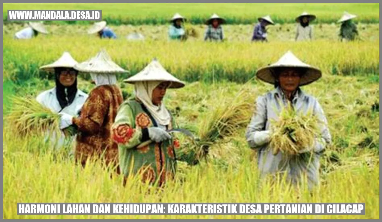 harmoni lahan dan kehidupan di desa pertanian cilacap