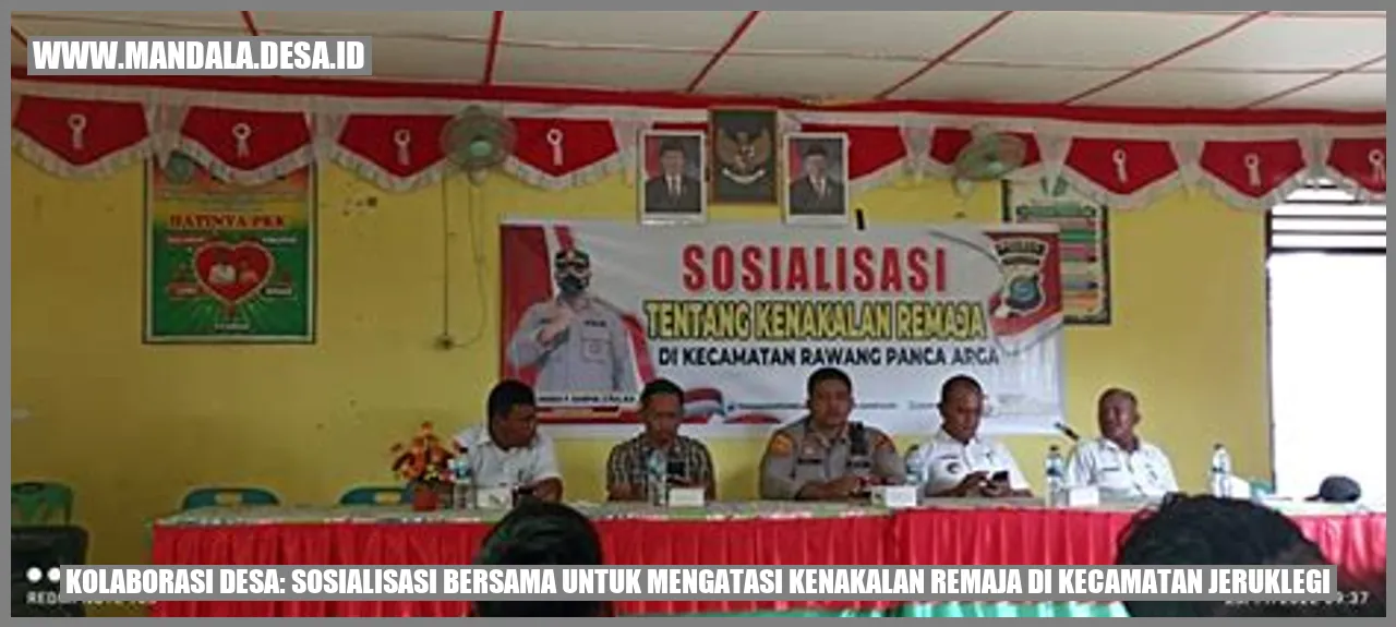 Kolaborasi Desa: Sosialisasi Bersama untuk Mengatasi Kenakalan Remaja di Kecamatan Jeruklegi