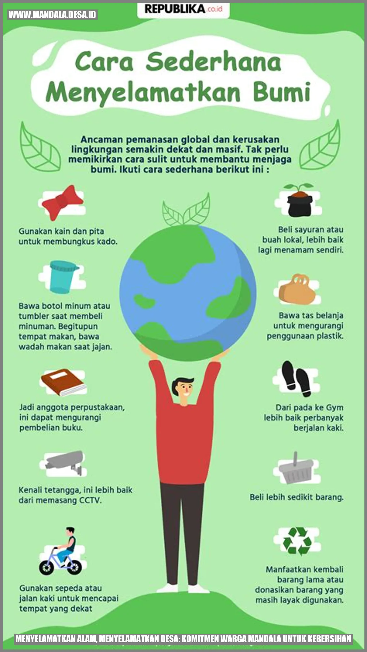Menyelamatkan Alam, Menyelamatkan Desa: Komitmen Warga Mandala untuk Kebersihan