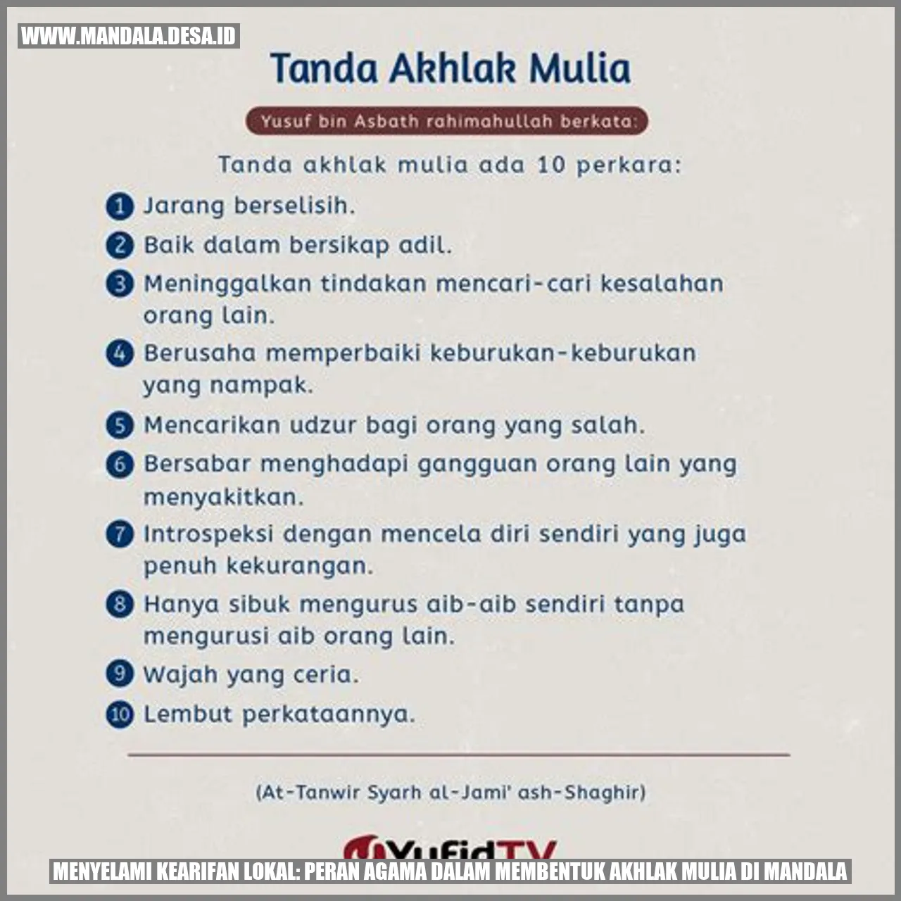 Gambar Peran Agama dalam Membentuk Akhlak Mulia di Mandala