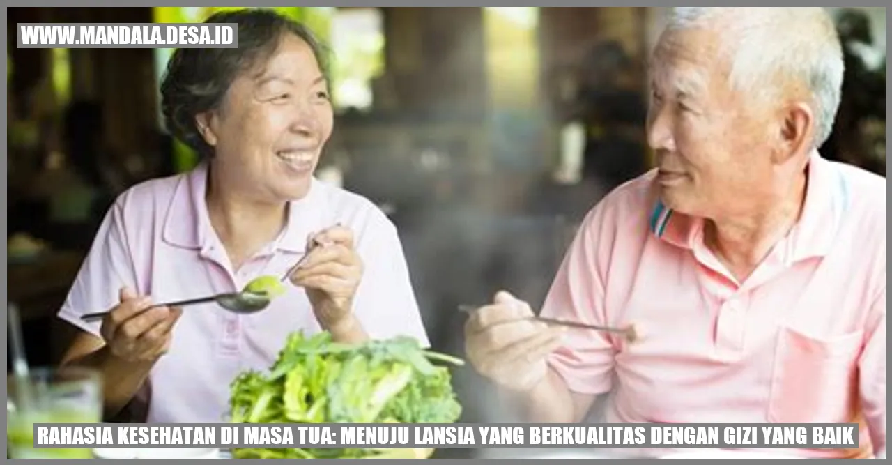 Rahasia Kesehatan di Masa Tua