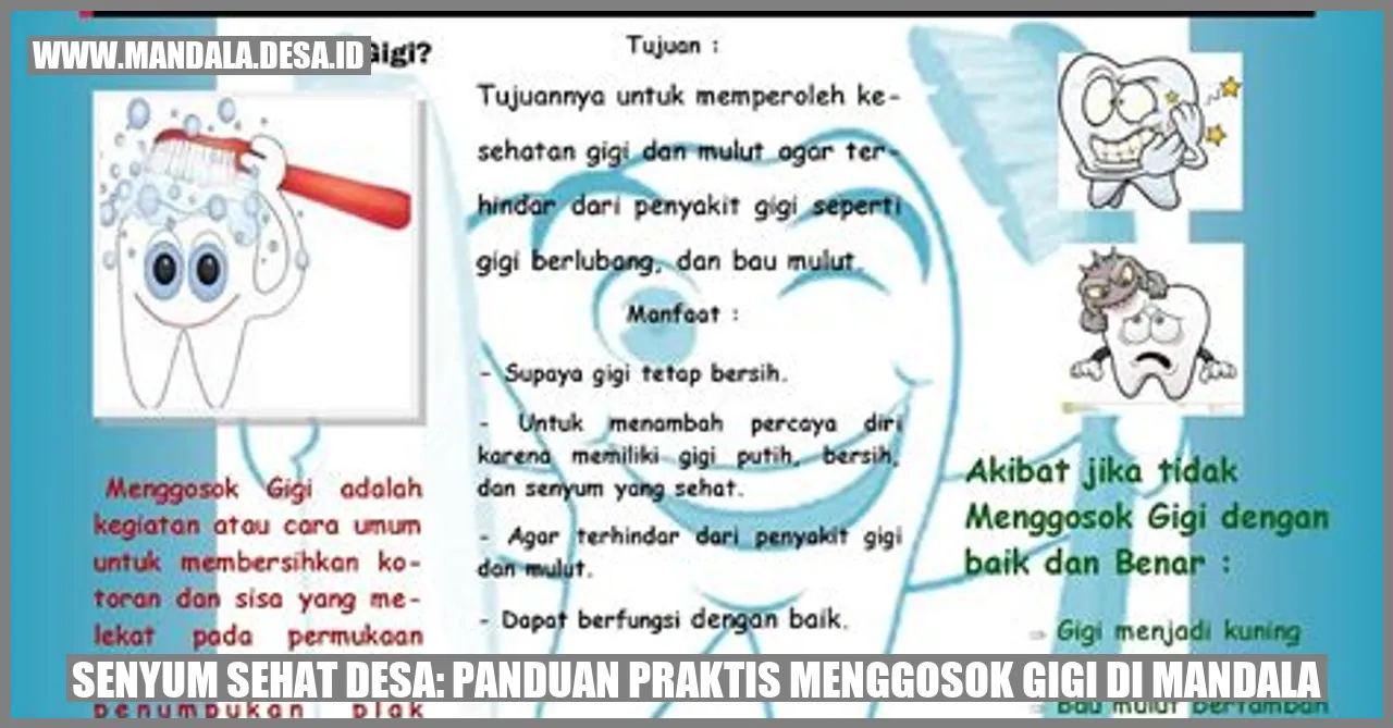 Senyum Sehat Desa: Panduan Praktis Menggosok Gigi di Mandala